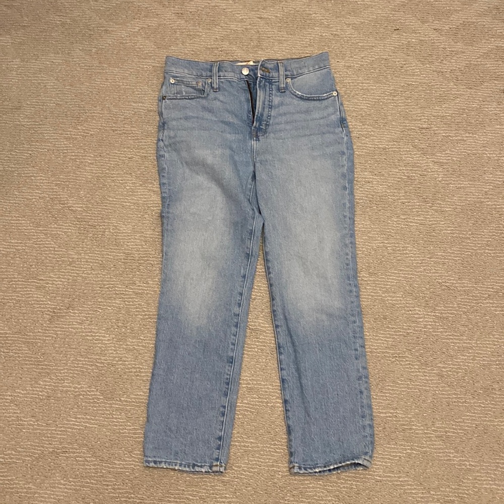 Madewell Women's Straight Leg Jeans - Light Blue